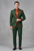 Men's Elegant Slim Fit 2-Piece Suit Set