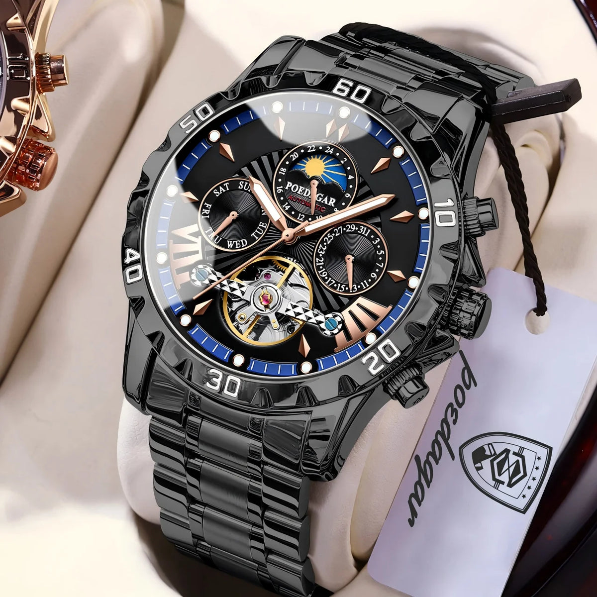 Men's Luxury Hollow Tourbillon Automatic Mechanical Watch