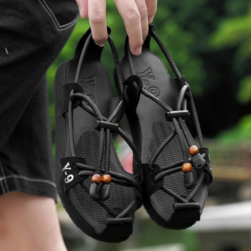 Men's Leather Casual Outdoor Beach Roman Sandals