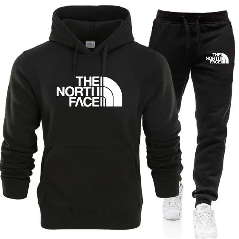 Men's Printed Hoodie and Pants Set