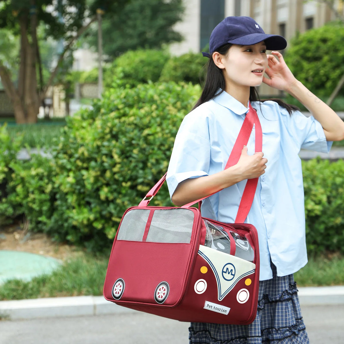 Breathable Pet Carrier Backpack for Cats and Small Dogs
