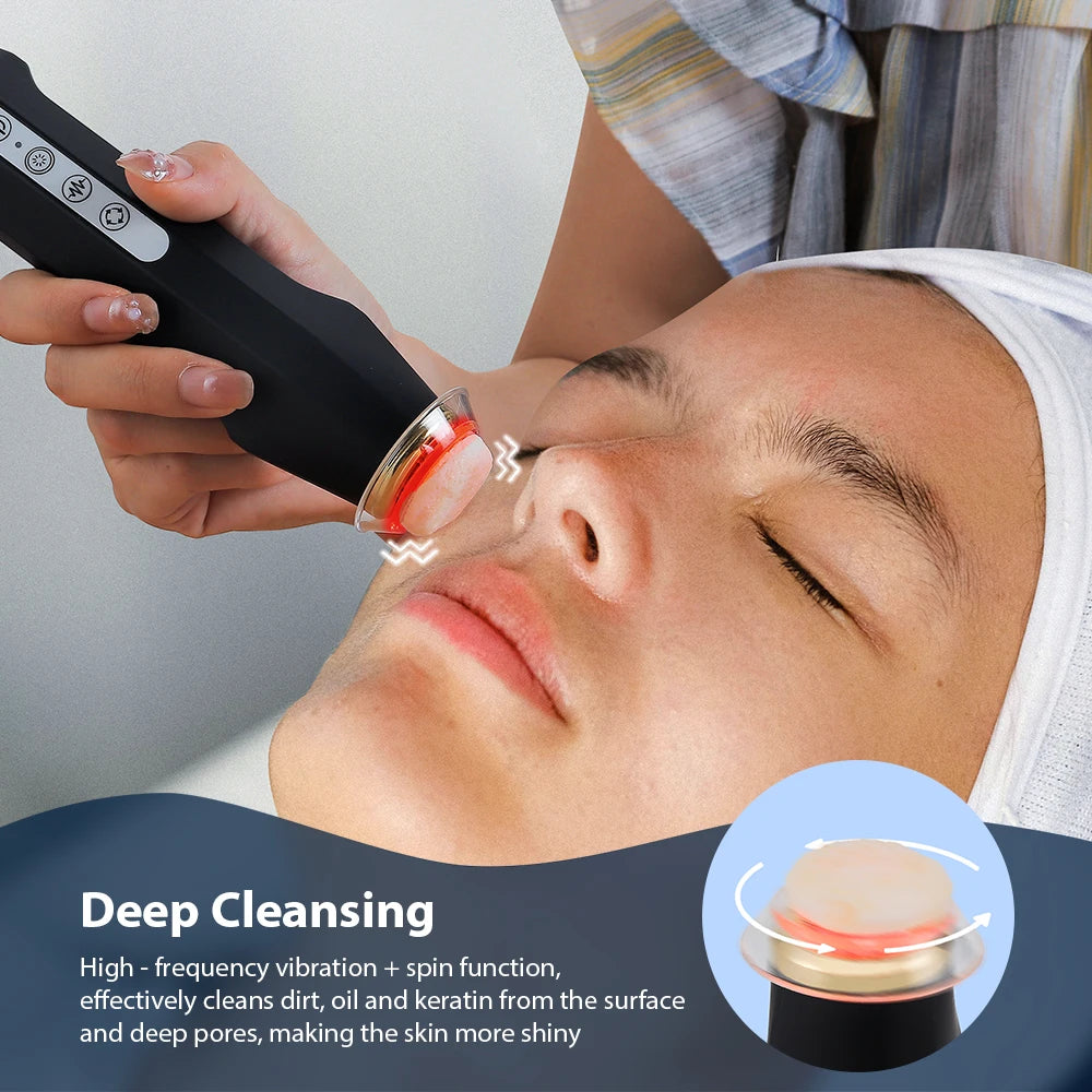 Portable CO2 Oxygen Bubble Facial Pen with 7-Color Photon Light