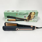 Professional 2-in-1 Hair Straightener and Curling Iron with LCD Display