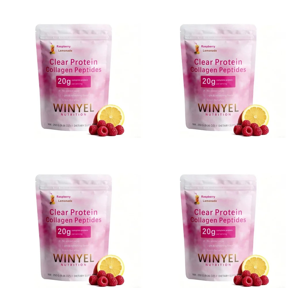 Clear Protein Collagen Peptides Powder Raspberry Lemonade