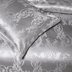 Silver Print Duvet Cover Set with Pillowcases