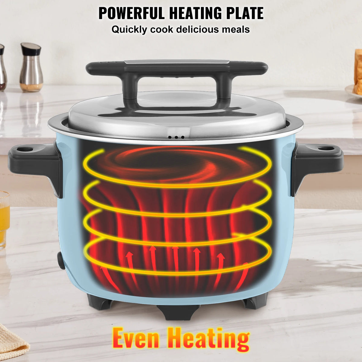 Commercial Electric Rice Cooker with Aluminium Nonstick Inner Pot