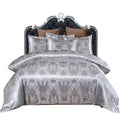 Silver Print Duvet Cover Set with Pillowcases