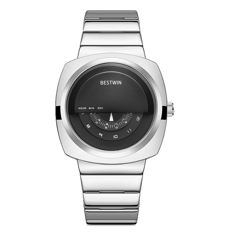 Men's Luxury Creative Stainless Steel Quartz Wristwatch