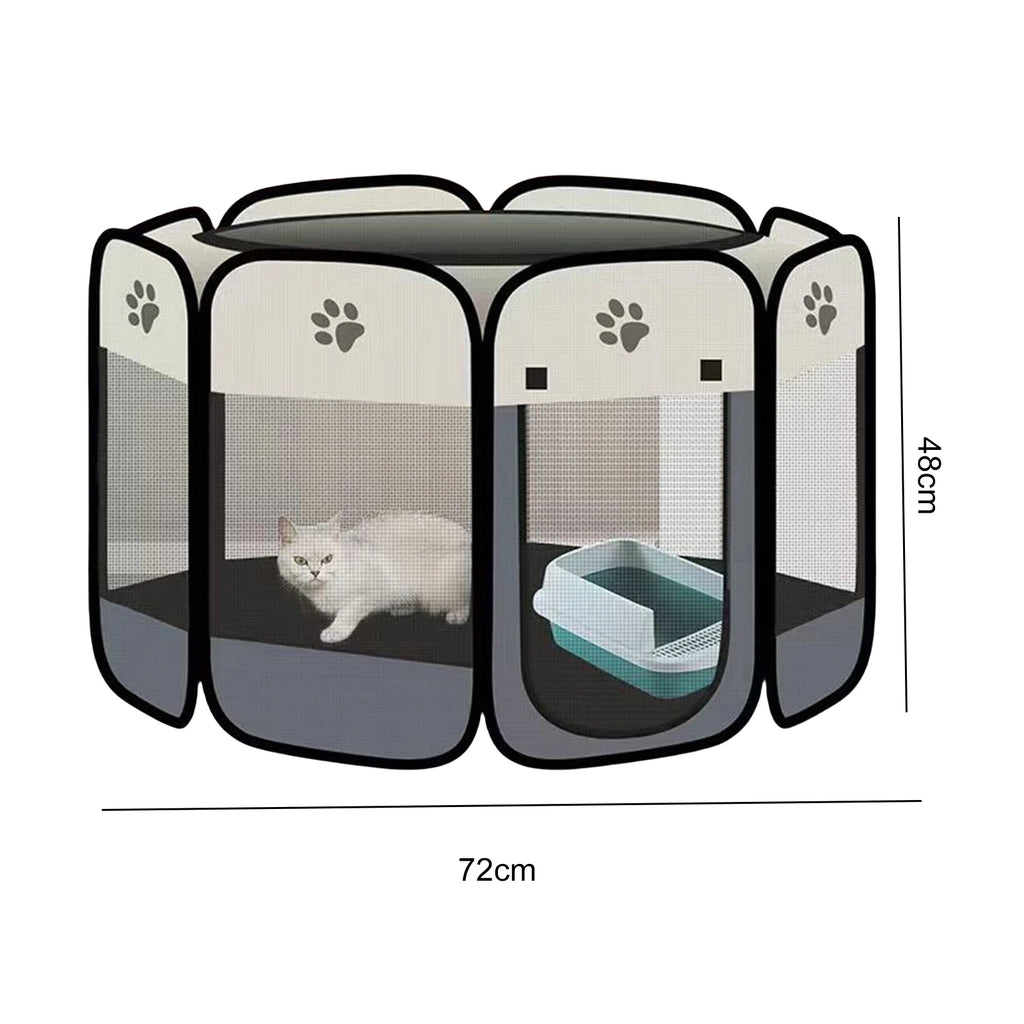 Foldable Oxford Cloth Pet Tent Playpen for Cats Dogs