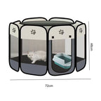 Foldable Oxford Cloth Pet Tent Playpen for Cats Dogs