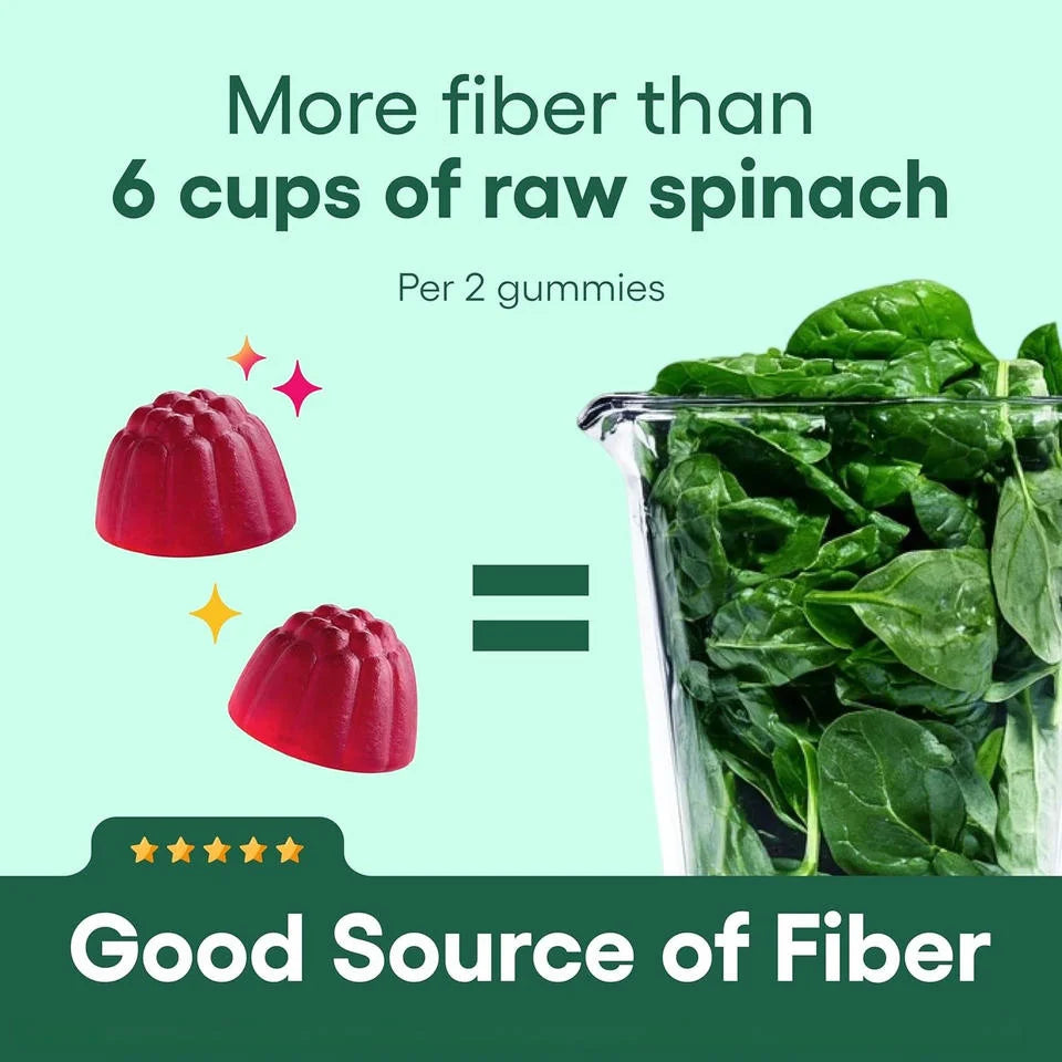 Prebiotic Fiber Digestive Health Support Dietary Supplement Gummies
