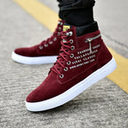 Men's High-Top Lace-Up Platform Sneakers