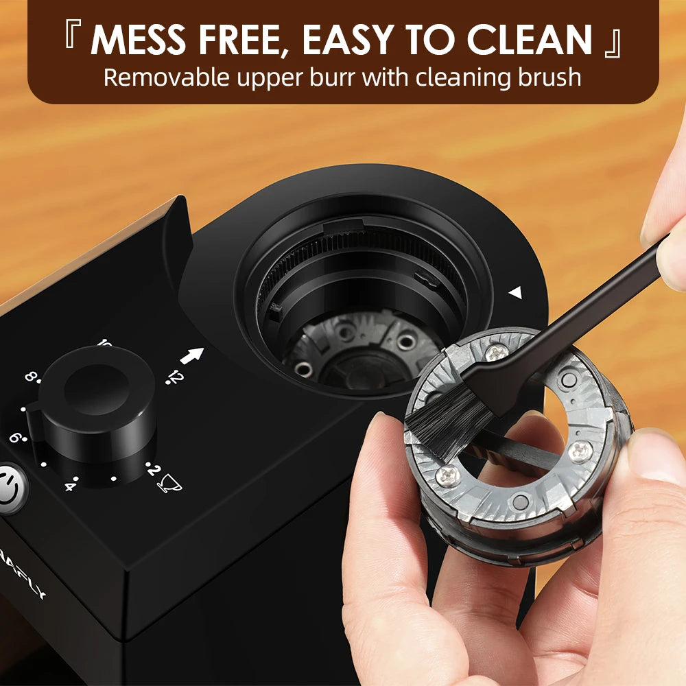 Automatic Electric Burr Coffee Grinder with 28 Adjustable Grind Settings