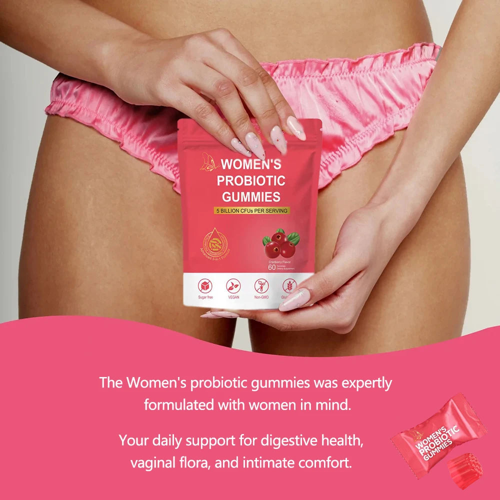 Women's Feminine Balance Health Support Dietary Supplement Gummies