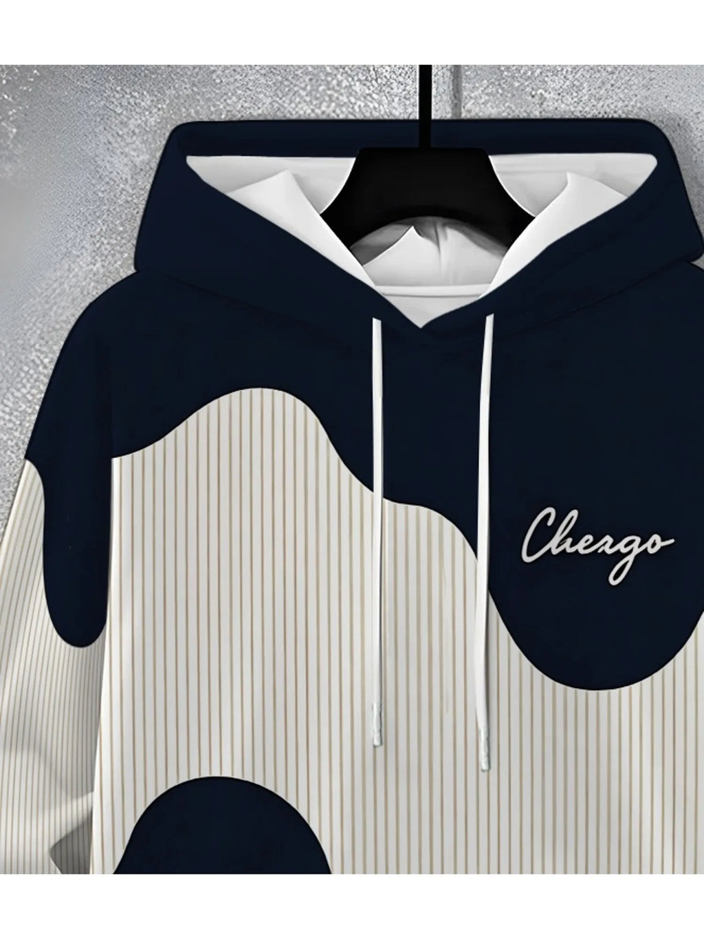 Men's 3D Pattern Printed Hoodie and Pants Two-Piece Set