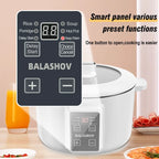 3.7-Quart Multifunctional Non-Stick Electric Hot Pot and Cooker