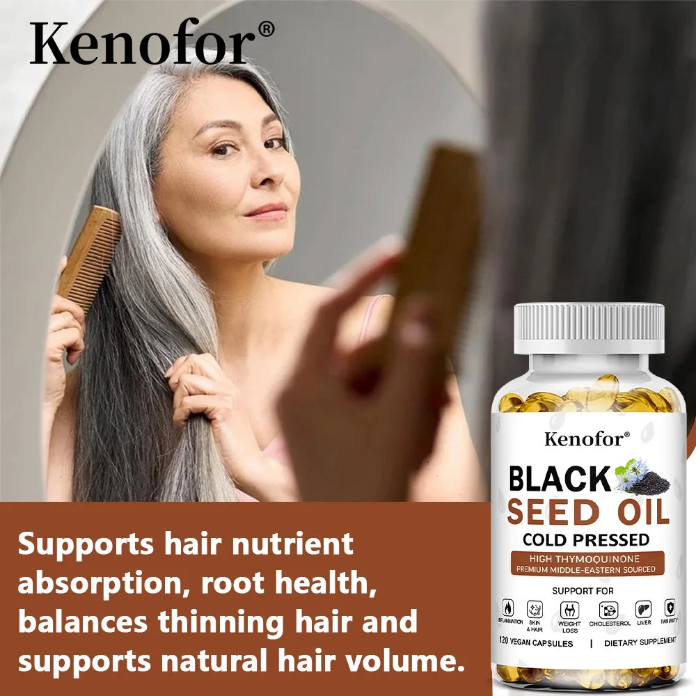 Black Seed Oil Immune Support Dietary Supplement Capsules