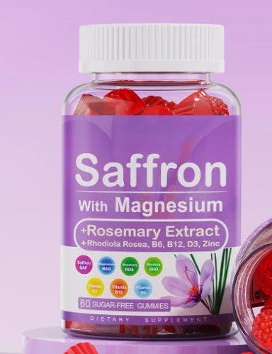 Saffron Mood and Sleep Support Dietary Supplement Gummies
