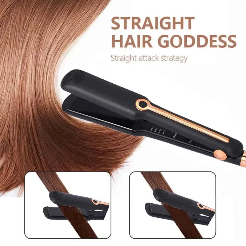 Professional 2-in-1 Ceramic Hair Straightener and Curling Iron