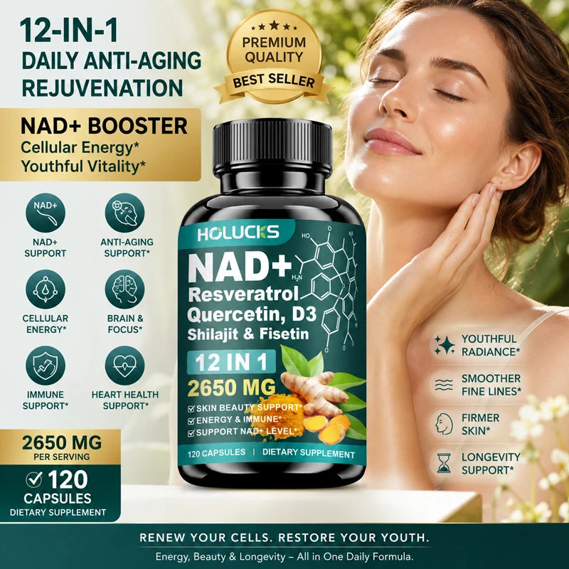 NAD+ Resveratrol Capsules Cell Repair Energy Immune Support