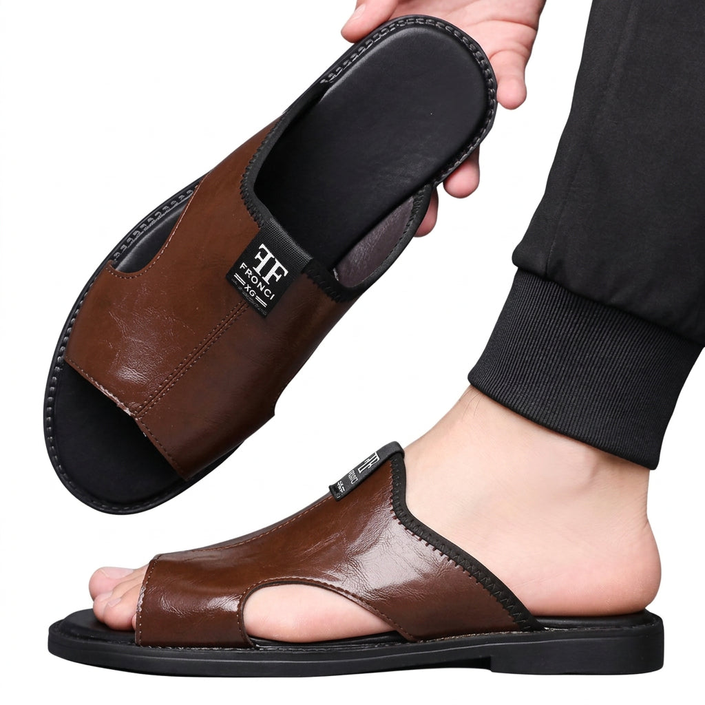 Men's Breathable Slip-On Outdoor Beach Casual Sandals DX2025-1