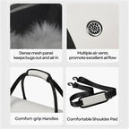 Collapsible Breathable Pet Crossbody Travel Carrier Bag for Dogs Cats