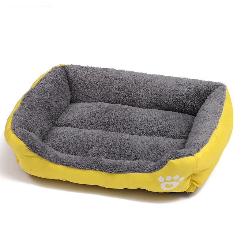 Soft Square Dog Sofa Warm Washable Pet Bed