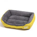 Soft Square Dog Sofa Warm Washable Pet Bed