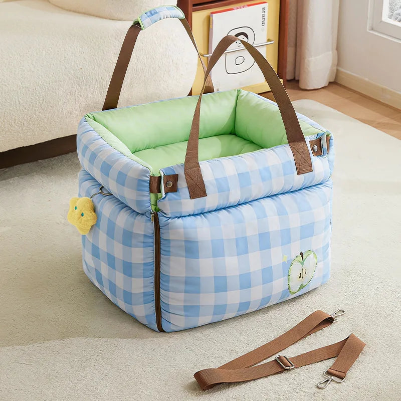 Portable Pet Car Seat Travel Carrier Bag for Dogs Cats