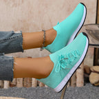 Women's Breathable Mesh Walking Flat Casual Sneakers 2026