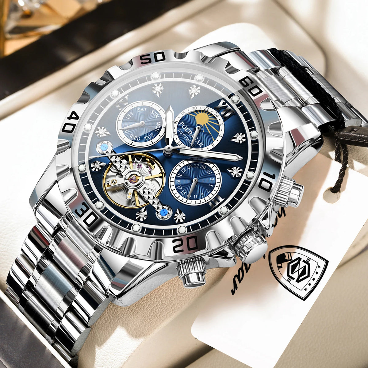 Men's Luxury Hollow Tourbillon Automatic Mechanical Watch