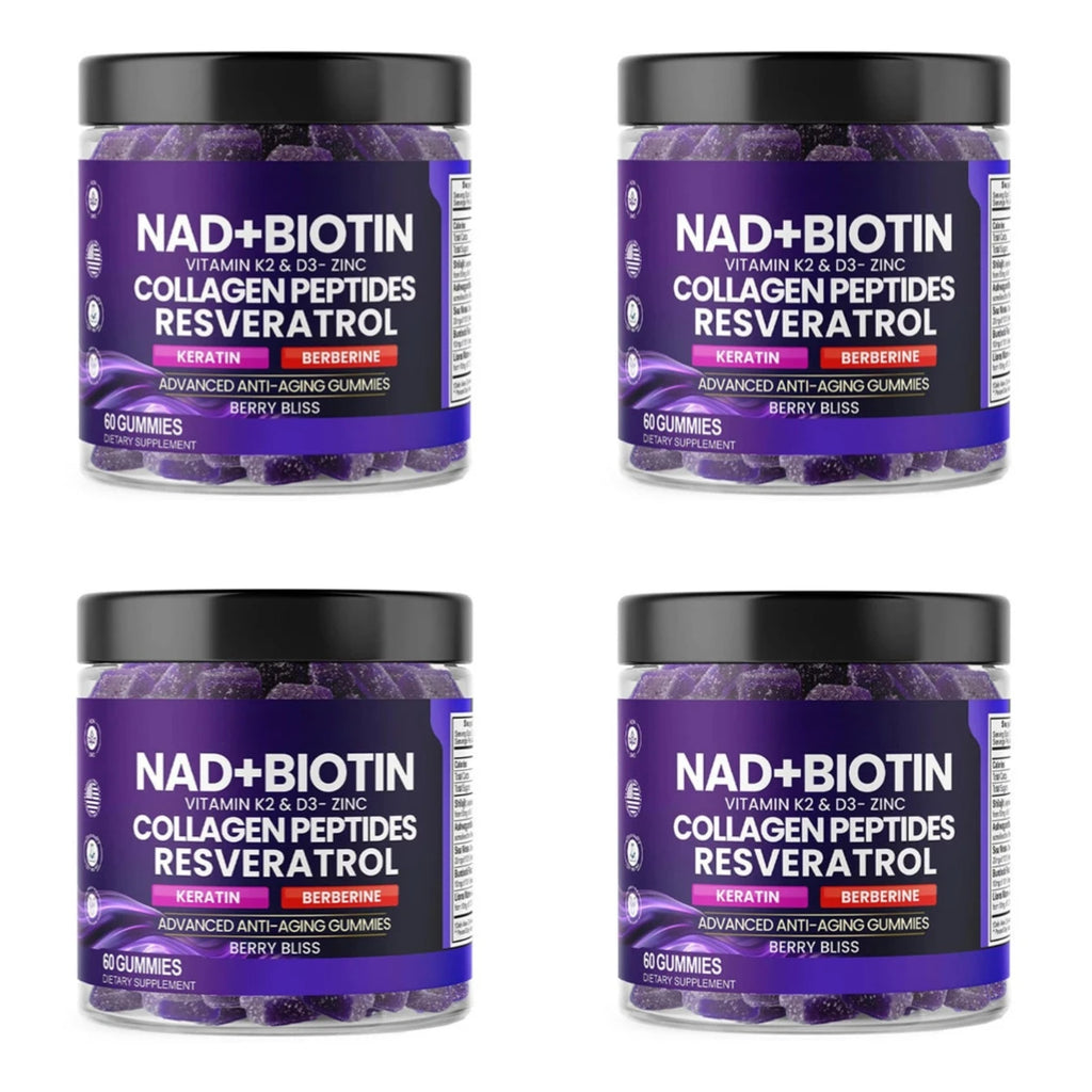NAD+ and Biotin Hair Skin Nails Support Dietary Supplement Gummies