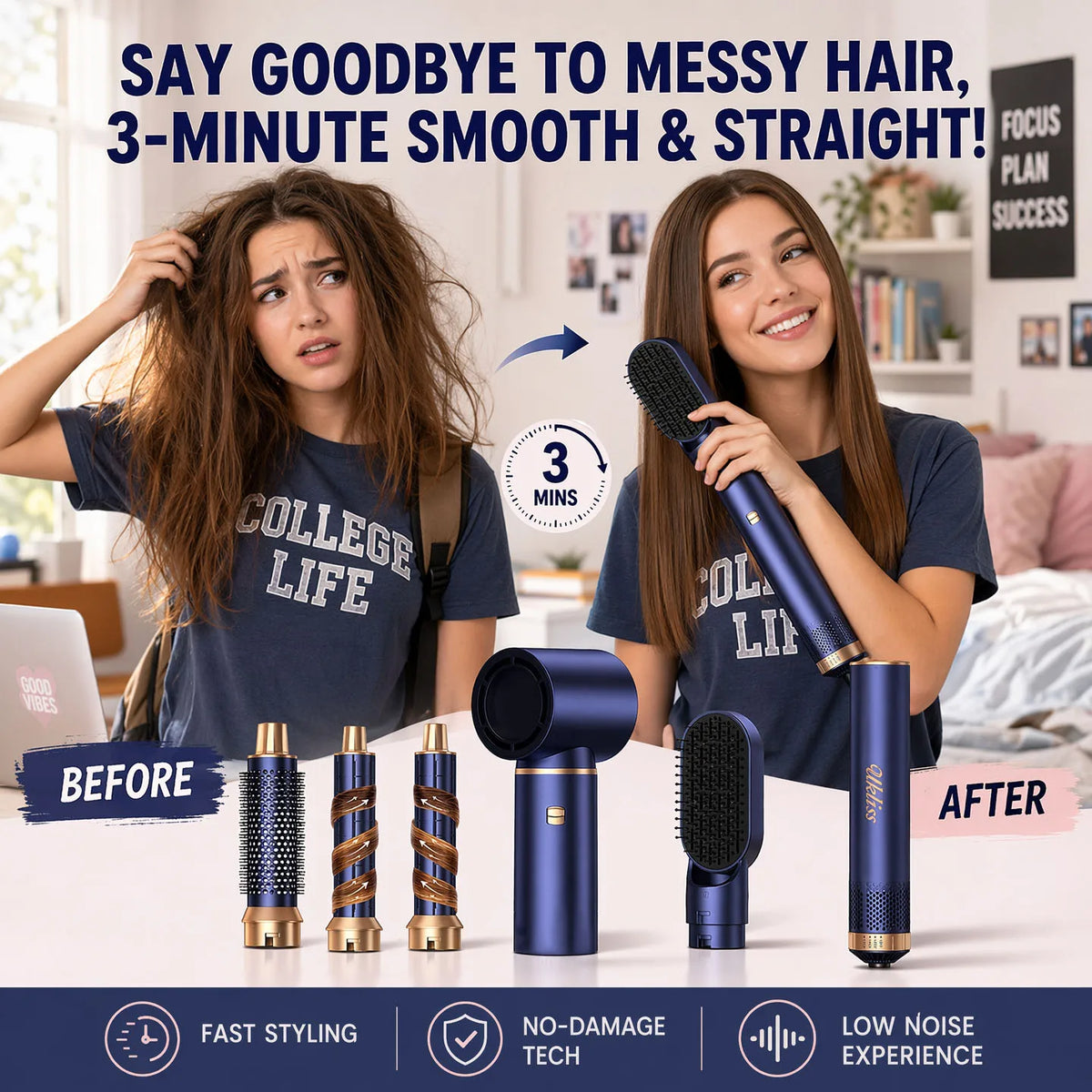 5-in-1 Hot Air Brush Hair Styling Set
