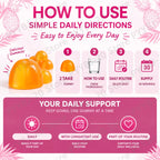 Vaginal Probiotic pH Balance Immune Support Dietary Supplement Gummies
