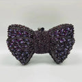 Women's Luxury Rhinestone Bow Wedding Evening Clutch Bag