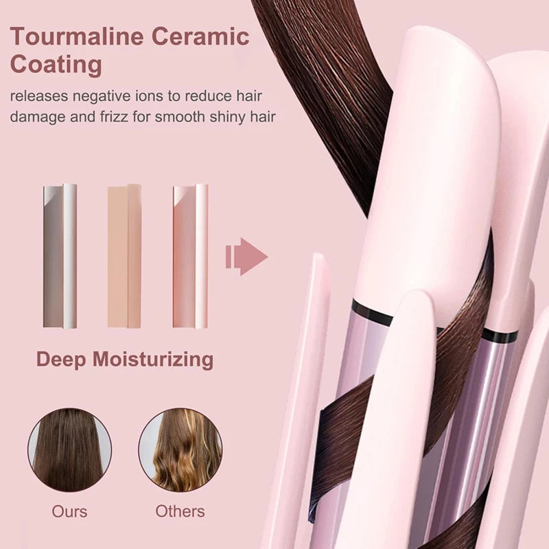 32mm Automatic Rotating Curling Iron with Digital Display