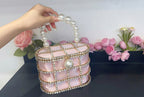 Women's Luxury Hollow Out Rhinestone Evening Clutch Bag