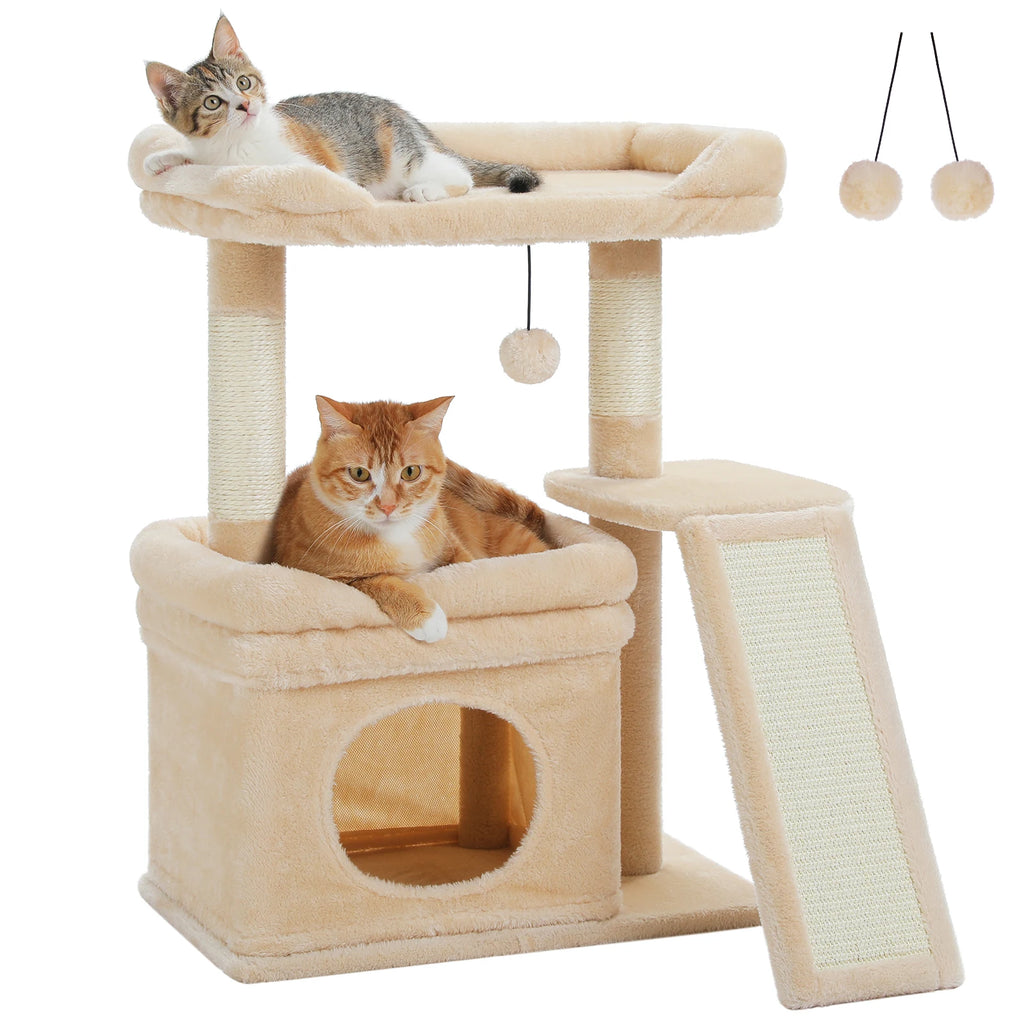 Small Cat Tree Tower Condo Scratching Post for Cats