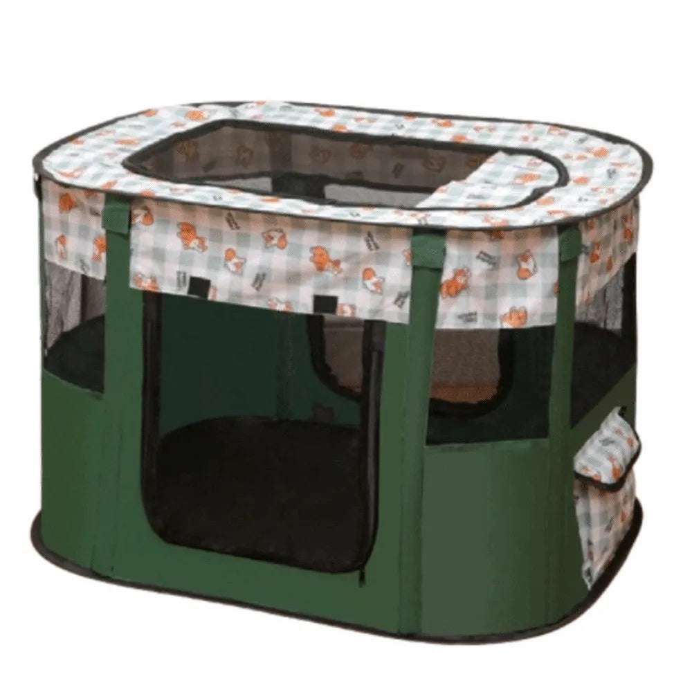 Portable Pet Playpen Folding Cage for Cats Dogs