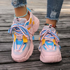 Women's Breathable Mesh Platform Sneakers