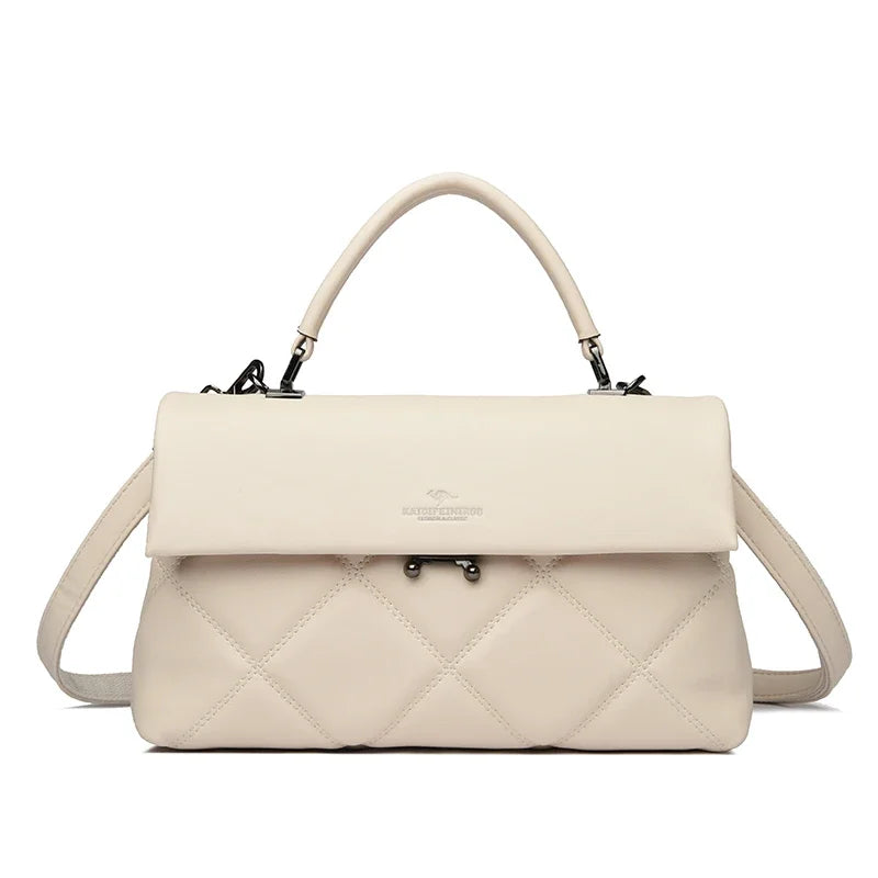 Women's Luxury Soft Leather Crossbody Shoulder Handbag