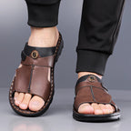 Men's Casual Color Block Beach Slide Sandals DH8917