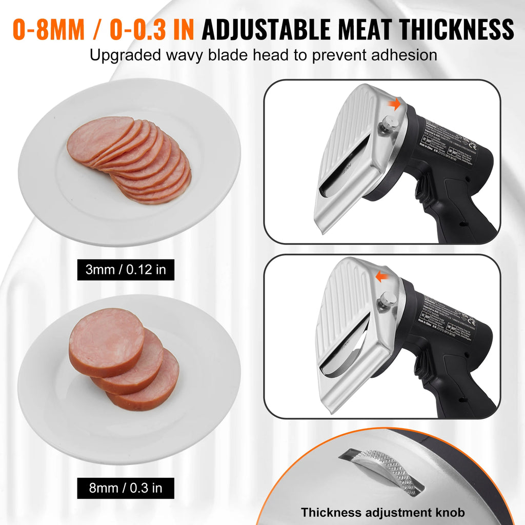 Electric Shawarma Knife and Commercial Gyro Cutter 80W