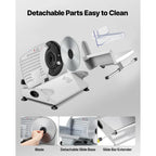 Electric Meat Slicer with 2 Stainless Steel Blades 200W