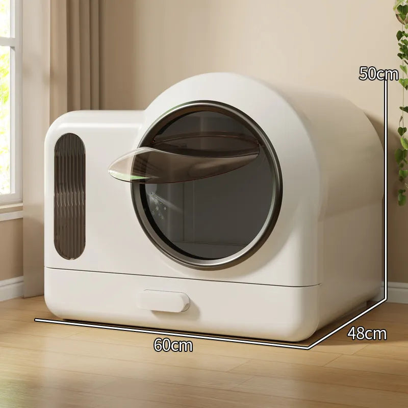 Ventilated Enclosed Cat Litter Box for Cats