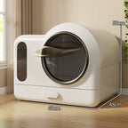 Ventilated Enclosed Cat Litter Box for Cats