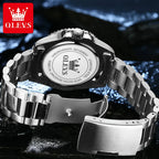 Men's Quartz Stainless Steel Watch with Auto Date