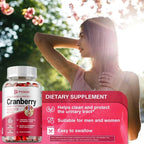 Organic Cranberry Capsules Urinary Tract Bladder Health