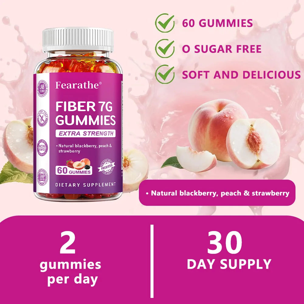Prebiotic Fiber Digestive Health Support Dietary Supplement Gummies