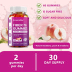 Prebiotic Fiber Digestive Health Support Dietary Supplement Gummies